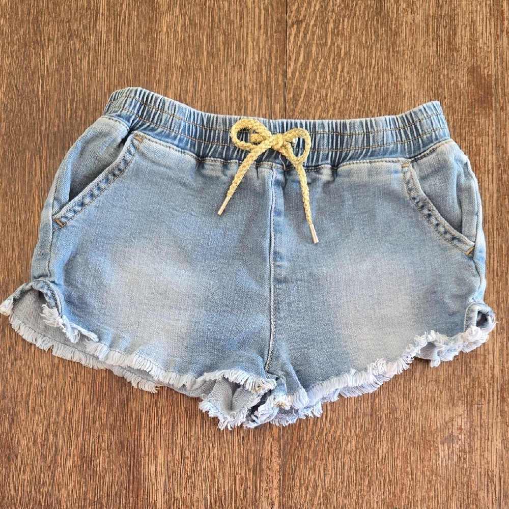 AG Adriano Goldschmied Denim Shorts, Gold Tie, Girls Size L